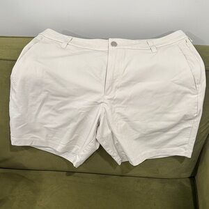 lululemon athletica White Flat Front Men Shorts